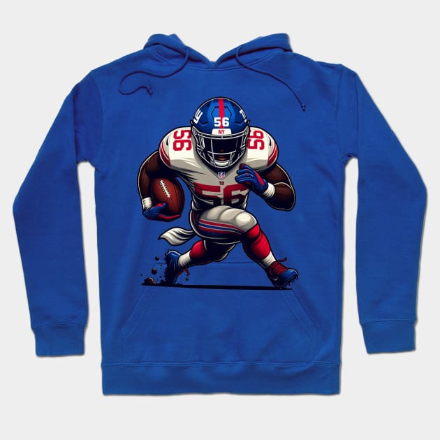 NY Football Player Hoodie by Corecustom